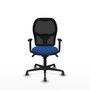 PIQUERAS Y CRESPO Silla de oficina Jorquera con mecanismo sincro, azul y negro