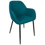 Home Deco Factory Silla Butaca Atom Azul Contemporain