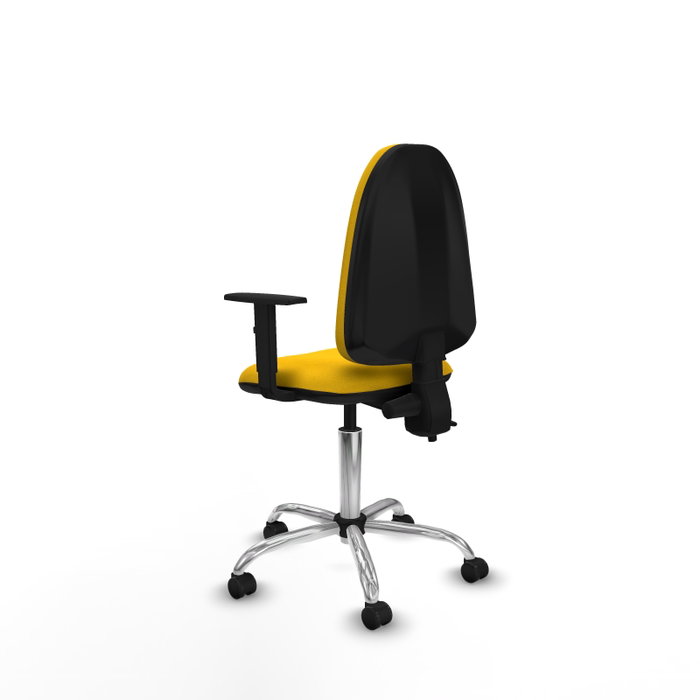 PIQUERAS Y CRESPO Silla de oficina Aýna Amarillo con mecanismo de doble maneta PIQUERAS Y CRESPO Silla de oficina Aýna Amarillo con mecanismo de doble maneta