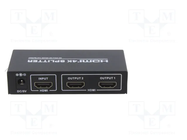 QOLTEC Divisor HDMI 1.4 Negro con 2 Salidas HDMI QOLTEC Divisor HDMI 1.4 Negro con 2 Salidas HDMI