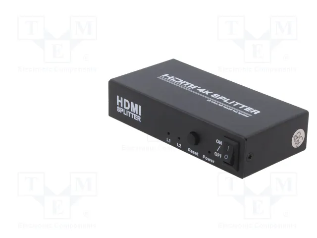 QOLTEC Divisor HDMI 1.4 Negro con 2 Salidas HDMI QOLTEC Divisor HDMI 1.4 Negro con 2 Salidas HDMI