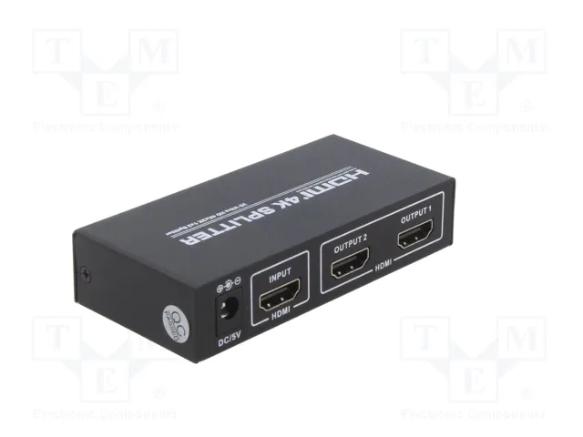 QOLTEC Divisor HDMI 1.4 Negro con 2 Salidas HDMI QOLTEC Divisor HDMI 1.4 Negro con 2 Salidas HDMI