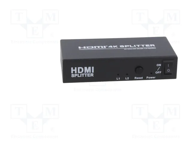 QOLTEC Divisor HDMI 1.4 Negro con 2 Salidas HDMI QOLTEC Divisor HDMI 1.4 Negro con 2 Salidas HDMI