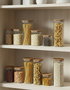 Inde Tarro Boro.Ottic.T/Acacia Cuad. 1650 ml - La Mediterran - Capacidad 1650ml, Medidas 10.2 x 10.2 x 25 cm (12 Unidades)