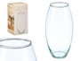 Giftdecor Jarron Cristal Abombado Transparente 26 cm Alto x 13 cm Ancho x 13 cm Largo (Set de 6)