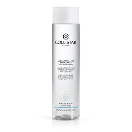 Collistar AGUA MICELAR desmaquillante 250 ml para piel sensible, efecto equilibrante y regenerador, sin alcohol, sin siliconas, sin fragancia, vegano - Green Beauty