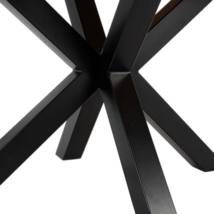 Mesa Comedor Natural-Negro 160 X 90 X 76 cm