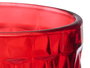 Vivalto Vaso Diamante Rojo 370 ml 8x12.5x8 cm (Set de 24)