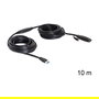 DeLOCK Cable de Extensión USB 3.0 Activo, 10 m, USB-A Macho a Hembra, USB 3.2 Gen 1, Negro