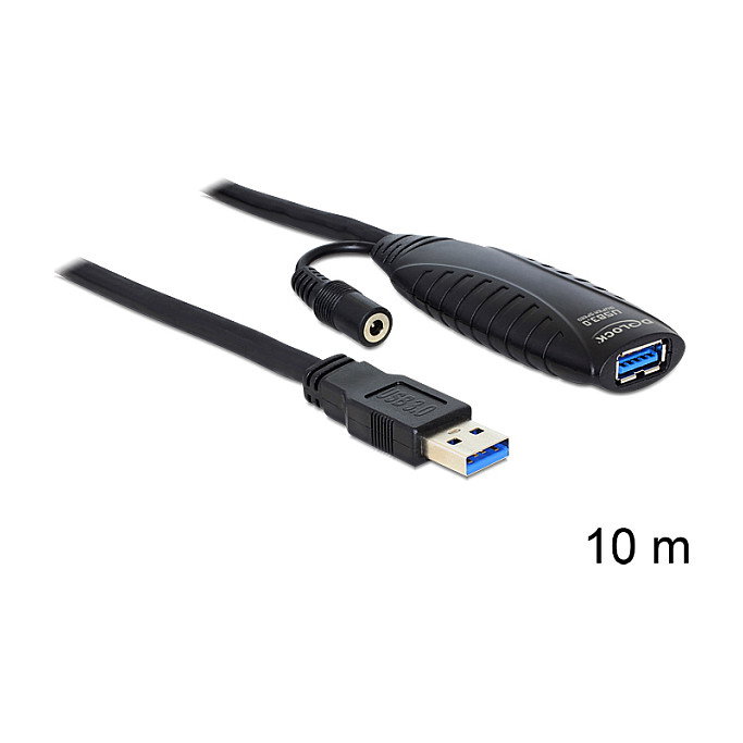 DeLOCK Cable de Extensión USB 3.0 Activo, 10 m, USB-A Macho a Hembra, USB 3.2 Gen 1, Negro DeLOCK Cable de Extensión USB 3.0 Activo, 10 m, USB-A Macho a Hembra, USB 3.2 Gen 1, Negro