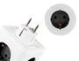 Q-connect Regleta Cubo 5 en 1 Directo a Pared, 5 Tomas de Corriente, 75x75x112mm