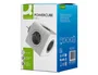 Q-connect Regleta Cubo 5 en 1 Directo a Pared, 5 Tomas de Corriente, 75x75x112mm