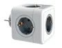 Q-connect Regleta Cubo 5 en 1 Directo a Pared, 5 Tomas de Corriente, 75x75x112mm