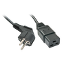 Lindy Cable de alimentación Schuko CEE7/4 a IEC C19, 2 m, Negro