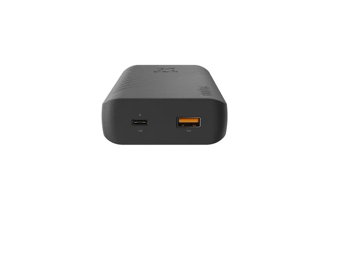 Xtorm Go2 Power Bank 20000mAh 15W Fast Charge USB-C y USB-A Negro Carbón - Batería Portátil Recargable Sostenible