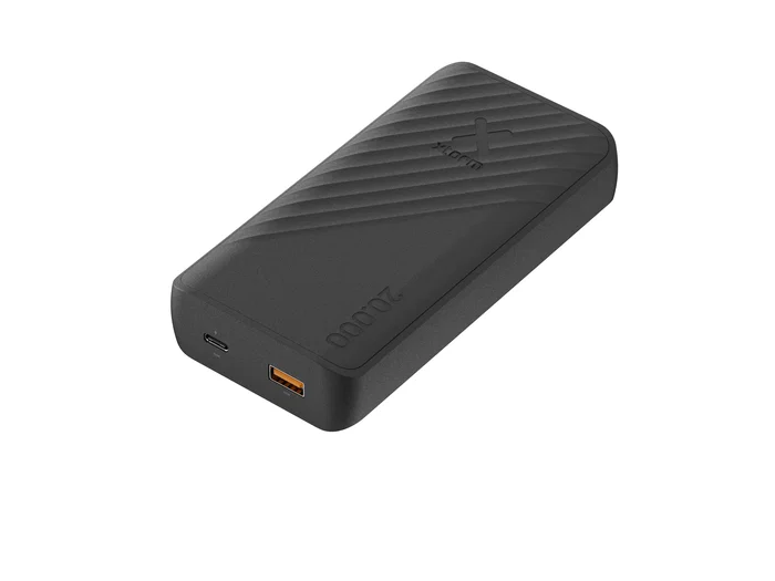 Xtorm Go2 Power Bank 20000mAh 15W Fast Charge USB-C y USB-A Negro Carbón - Batería Portátil Recargable Sostenible