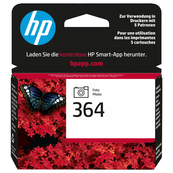 HP Cartucho de Tinta Fotográfica Negro 364 Original CB317EE