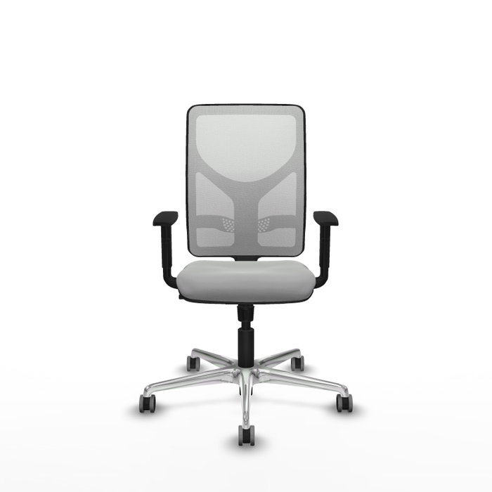 PIQUERAS Y CRESPO Silla de oficina Motilla con mecanismo Sincro, Gris claro y Blanco PIQUERAS Y CRESPO Silla de oficina Motilla con mecanismo Sincro, Gris claro y Blanco