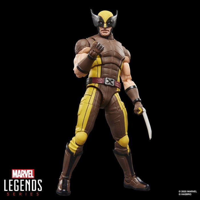 Hasbro Marvel Legends Series Deadpool & Wolverine - Wolverine (Brown Suit) Figura de 15 cm con Múltiples Accesorios y Articulación, Coleccionable