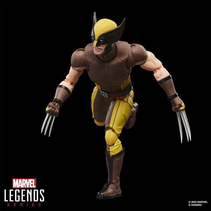 Hasbro Marvel Legends Series Deadpool & Wolverine - Wolverine (Brown Suit) Figura de 15 cm con Múltiples Accesorios y Articulación, Coleccionable