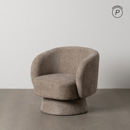 Sillón Beige Tejido Salón 78 X 79 X 77 cm