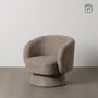 Sillón Beige Tejido Salón 78 X 79 X 77 cm