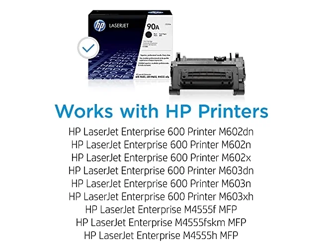 HP Cartucho de tóner 90A Negro (CE390A) original