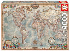 EDUCA BORRAS Mundo, mapa político de 4000 piezas