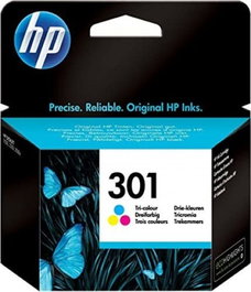 HP Cartucho de Tinta Original 301 Tricolor CH562EE