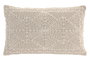 DKD Home Decor India 24 Cojín Boho Beige Algodón 30 x 50 cm (2 Unidades) Bordado a Mano