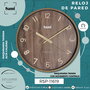 SAMI Reloj de pared Sami Red 30cm madera oscuro
