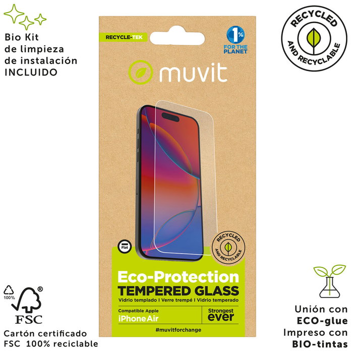 Protector de Pantalla para Móvil Muvit for Change iPhone 17 Air iPhone 17 Air