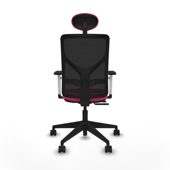 PIQUERAS Y CRESPO Silla de oficina Motilla Rosa y Negro con mecanismo Sincro/Traslack PIQUERAS Y CRESPO Silla de oficina Motilla Rosa y Negro con mecanismo Sincro/Traslack