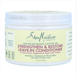 Shea Moisture Jamaican Black Castor Oil Leave-In Acondicionador 312g/11oz - Suaviza, Desenreda y Controla el Frizz