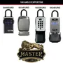 Master Lock Caja de Llaves Segura con Botones y Combinación Programable para Compartir Llaves o Tarjetas 5400EURD