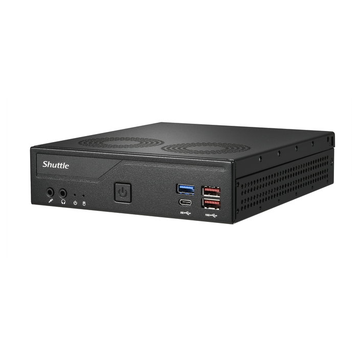 Shuttle DH770 Mini PC Barebone LGA1700 2xSODIMM 2xM.2 2xHDMI 2xDP DDR5 64GB