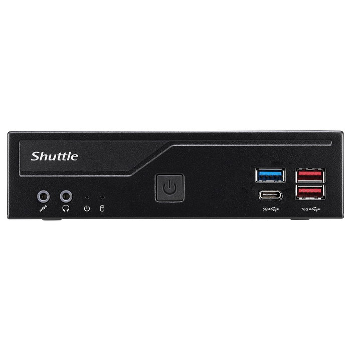Shuttle DH770 Mini PC Barebone LGA1700 2xSODIMM 2xM.2 2xHDMI 2xDP DDR5 64GB