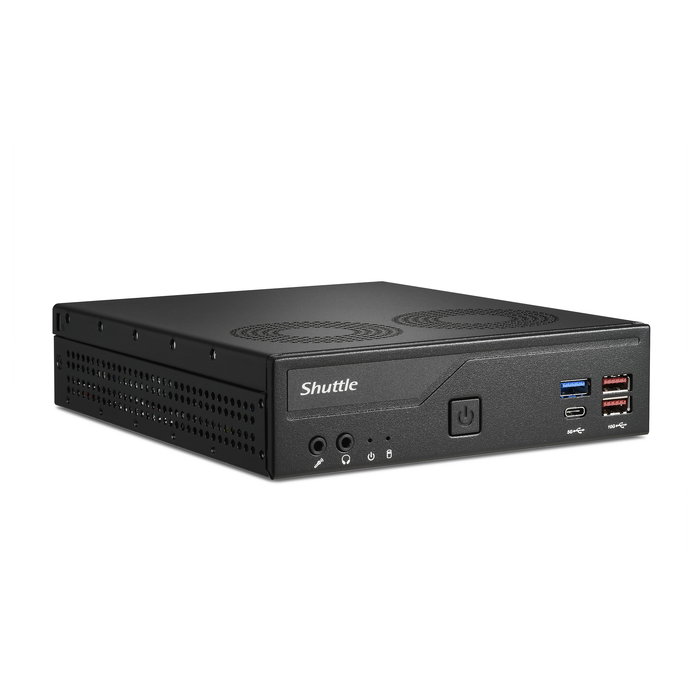 Shuttle DH770 Mini PC Barebone LGA1700 2xSODIMM 2xM.2 2xHDMI 2xDP DDR5 64GB
