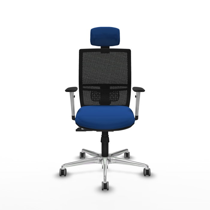 PIQUERAS Y CRESPO Silla de oficina Yunquera con mecanismo Sincro, Azul y Negro PIQUERAS Y CRESPO Silla de oficina Yunquera con mecanismo Sincro, Azul y Negro