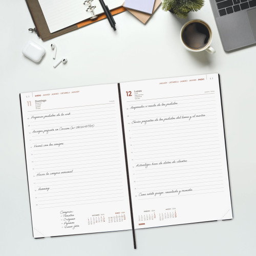 Finocam Agenda 2026 Y11 Día Página 165x240mm Azul