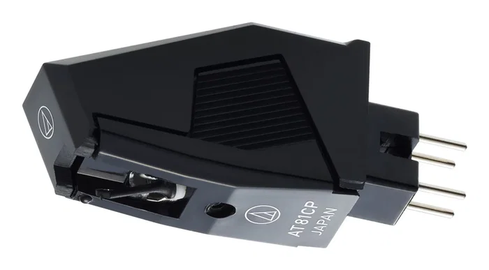 Audio-Technica AT81CP Cartucho de Aguja DJ con Montura T4P/P-Mount para Tocadiscos Technics, Pioneer, Negro