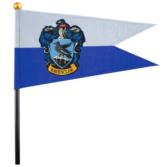 Harry Potter - Bandera de la Casa Ravenclaw - Banderín 27x30 cm - 100% Poliéster - Ref. 4895205603974