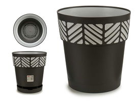 Stefanplast Maceta Plastico 30 cm Orfeo Antracita (Set de 6)