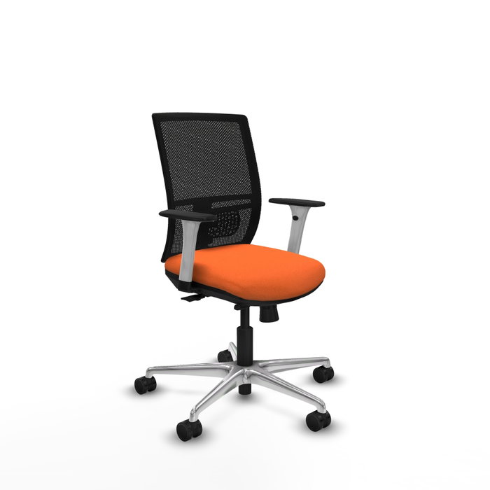PIQUERAS Y CRESPO Silla de oficina Yunquera Naranja y Negro PIQUERAS Y CRESPO Silla de oficina Yunquera Naranja y Negro
