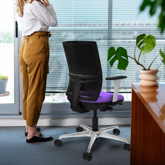 PIQUERAS Y CRESPO Silla de oficina Yunquera Naranja y Negro PIQUERAS Y CRESPO Silla de oficina Yunquera Naranja y Negro