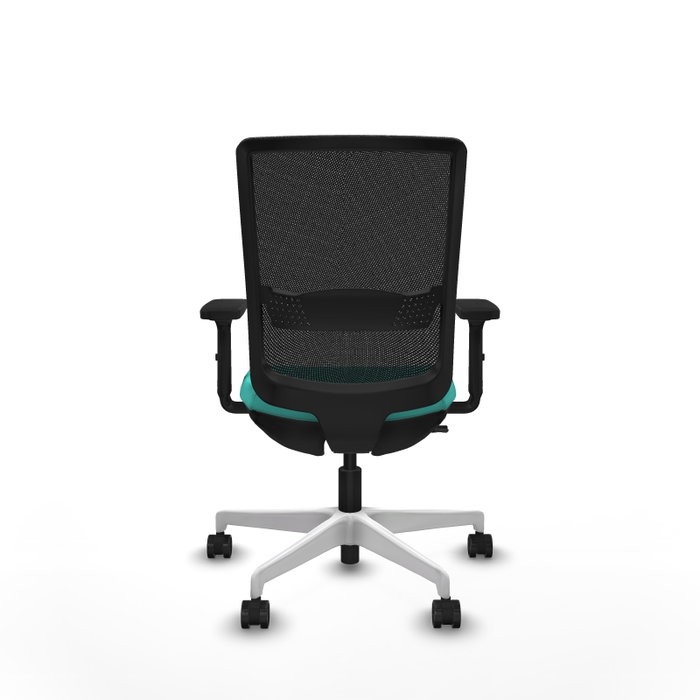 PIQUERAS Y CRESPO Silla de oficina Haches Turquesa y Negro