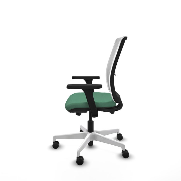 PIQUERAS Y CRESPO Silla de oficina Haches Verde esmeralda y Blanco