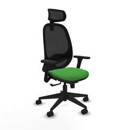 PIQUERAS Y CRESPO Silla de oficina Cilanco Verde y Negro