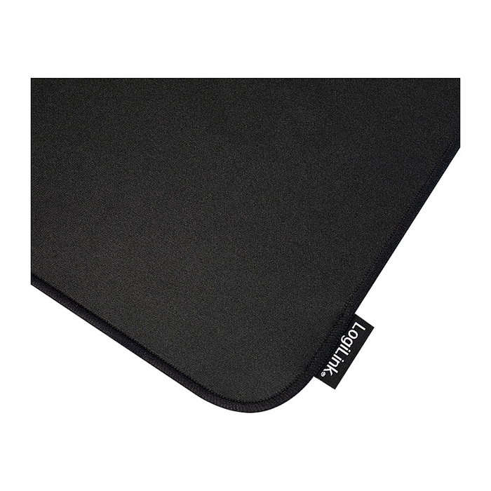 LogiLink ID0195 Alfombrilla de Ratón Gaming, Bordes Rematados, 25x22 cm, Negro, Base Antideslizante