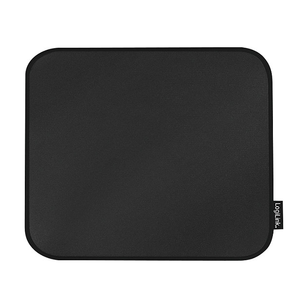LogiLink ID0195 Alfombrilla de Ratón Gaming, Bordes Rematados, 25x22 cm, Negro, Base Antideslizante